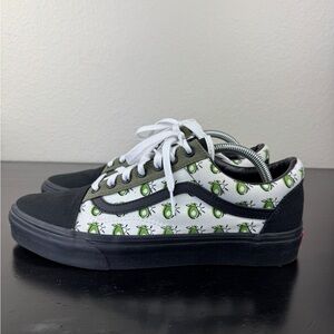 Size 10 - Vans Old Skool Low Black With Avocados (Rare)